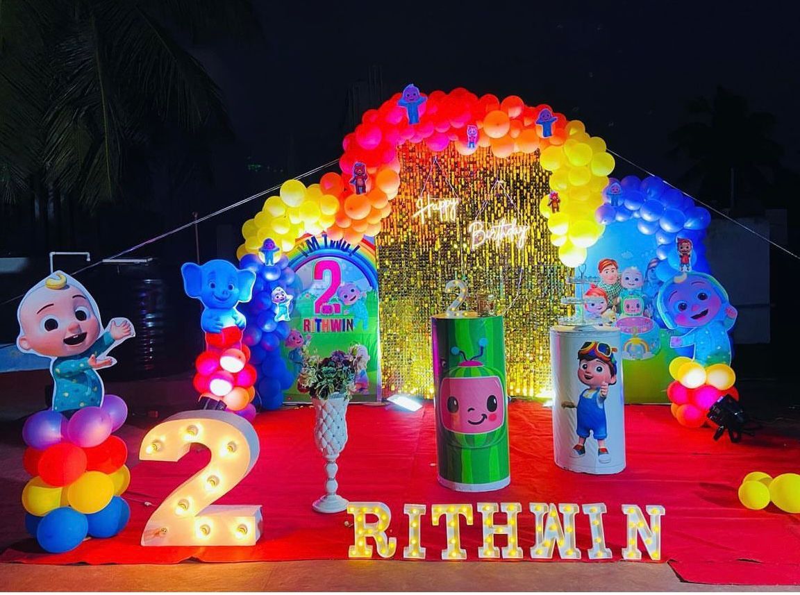 Birthday balloon decoration in thiruvanmiyur